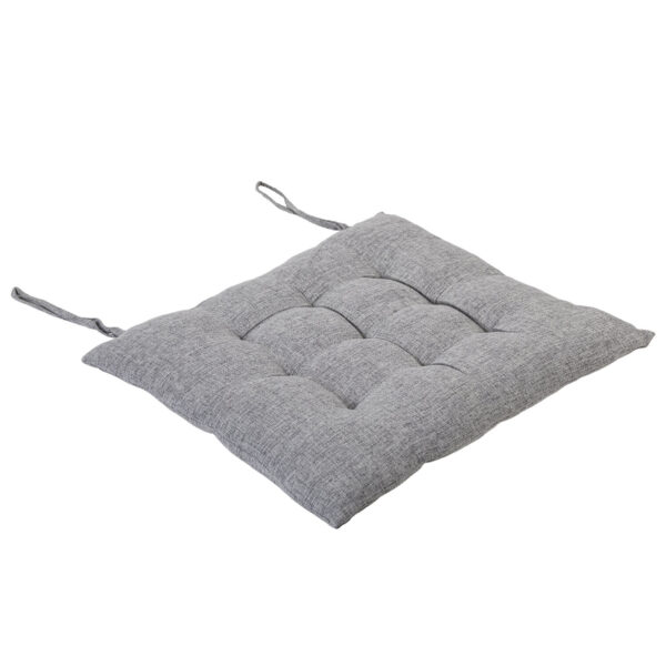 Подушка на стул "РОГОЖКА", 40x40 см, полиэстер, светло-серая, PRIMILA (ПРИМИЛА) LUX, 700498