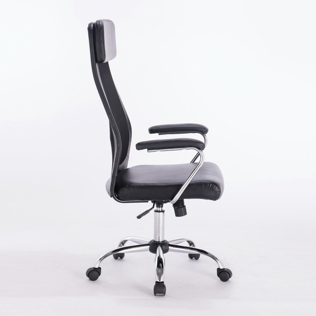 Кресло офисное BRABIX "Flight EX-540", хром, экокожа, сетка, черное, 531850 — изображение 3
