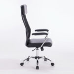 Кресло офисное BRABIX "Flight EX-540", хром, экокожа, сетка, черное, 531850 — изображение 3