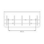 Вешалка настенная с полкой "ВСП6", 265х600х220 мм, 5 крючков, металл, черная, ВСП 6 Ч — изображение 5