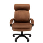 Кресло офисное Chairman СН 505, НАГРУЗКА до 150 кг, велюр, коричневое, 7127987 — изображение 4