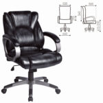 Кресло офисное BRABIX "Eldorado EX-504", экокожа, черное, 530874 — изображение 4