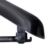 Вешалка-плечики, размер 50-52, пластик, анатомическая, перекладина, крючки для бретелей, черный, С041 — изображение 4