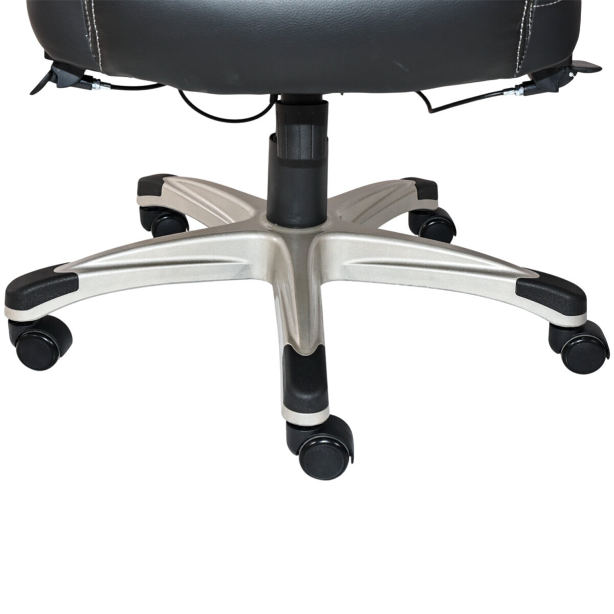 Кресло HAWASAN (ХАВАСАН) "Target EX-567", откидные подлокотники, рециклированная кожа, черное, 532974 — изображение 10