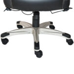 Кресло HAWASAN (ХАВАСАН) "Target EX-567", откидные подлокотники, рециклированная кожа, черное, 532974 — изображение 10