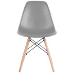 Стулья BRABIX "Eames CF-010", КОМПЛЕКТ 4 шт., пластик серый, опоры дерево/металл, 532632, 2033A — изображение 6