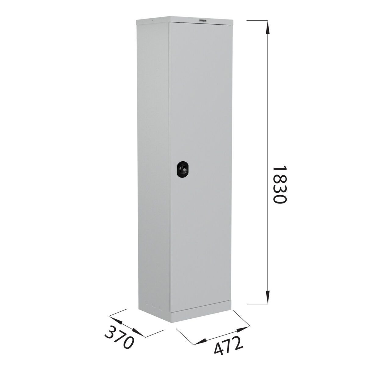 Шкаф металлический офисный BRABIX "MK 18/47/37-01", 1830х472х370 мм, 25 кг, 4 полки, разборный, 291138, S204BR181102 — изображение 6