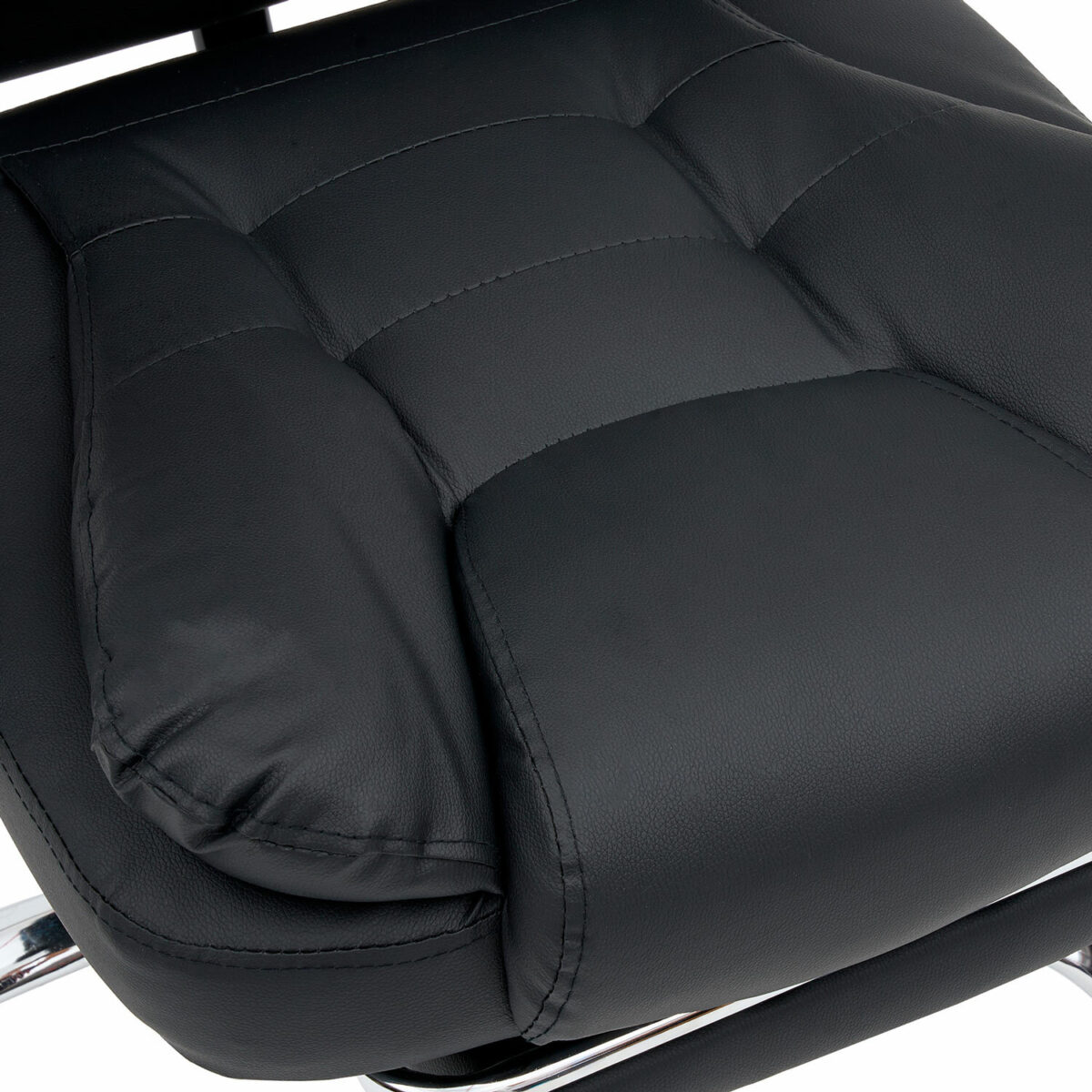 Кресло офисное CROMEX (КРОМЕКС) "Chill MS-005", с функцией вибромассажа, подножка, экокожа, черное, 532958 — изображение 12