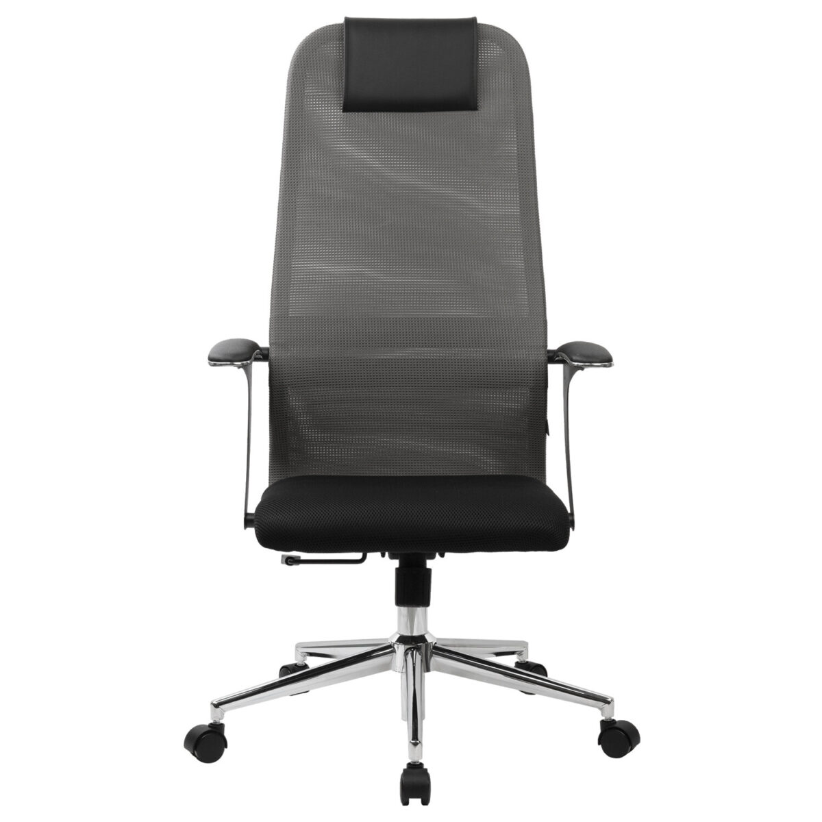 Кресло офисное BRABIX PREMIUM "Ultimate EX-801" хром, плотная двойная сетка Х2, черное/серое, 532918 — изображение 4