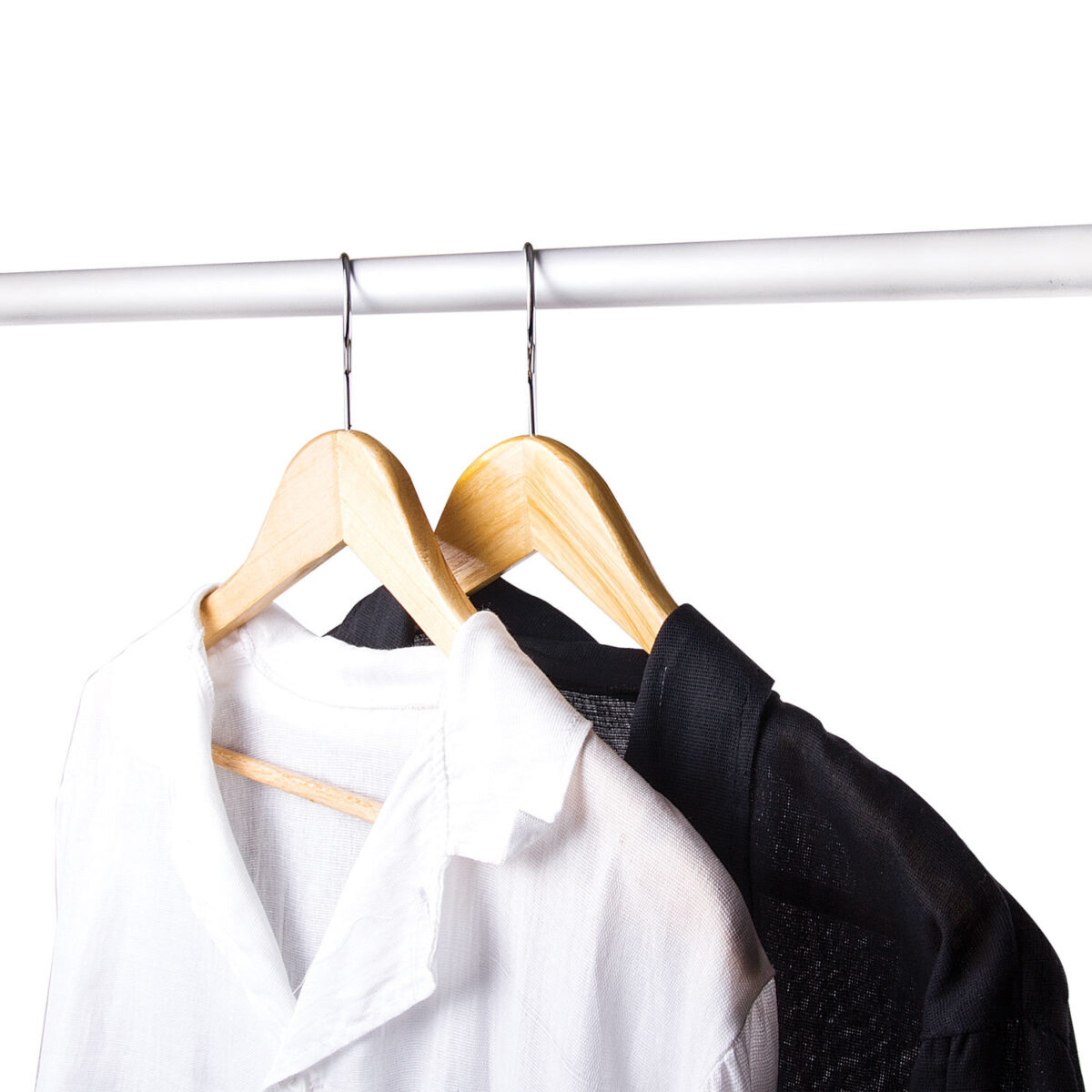 Вешалки-плечики, размер 48-50, КОМПЛЕКТ 5 шт., деревянная, перекладина, цвет сосна, ЛЮБАША Эконом, 604895 — изображение 8