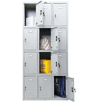 Шкаф металлический для сумок ПРАКТИК "LS-34" двенадцатисекционный, 1830х850х500 мм, 44 кг, разборный — изображение 5