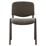 Стул для персонала и посетителей BRABIX "Iso CF-005", черный каркас, ткань серая, 531972 — изображение 2