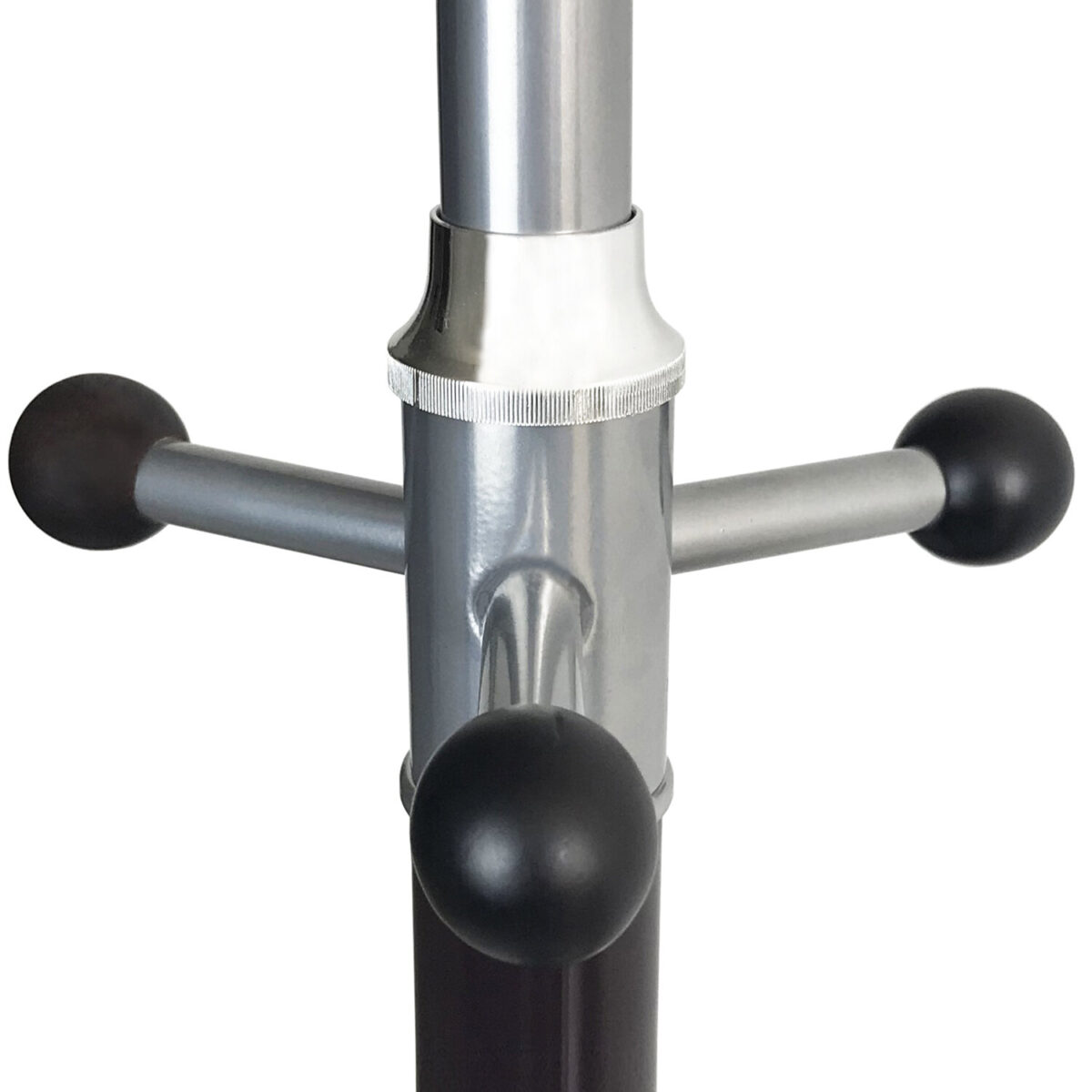 Вешалка-стойка BRABIX "CR-848" на мраморном диске, металл, 4+3 крючка, цвет коричневый, 606435 — изображение 3