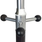 Вешалка-стойка BRABIX "CR-848" на мраморном диске, металл, 4+3 крючка, цвет коричневый, 606435 — изображение 3