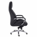 Кресло офисное "EPIK" A-181-G, мультиблок, натуральная кожа, черное — изображение 4