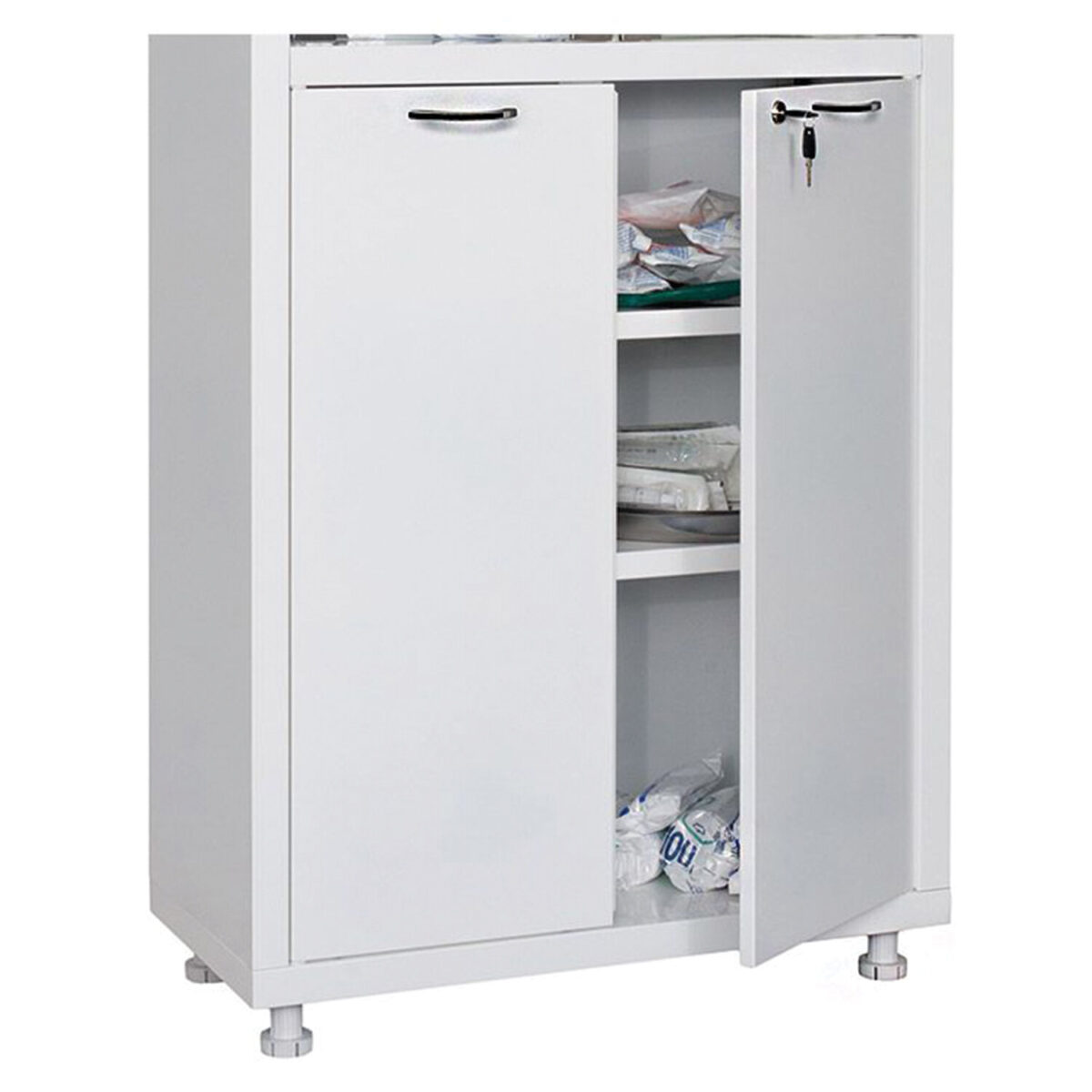 Шкаф медицинский 2-створчатый HILFE "МД 2 1670/SG" 1755х700х320 мм, стекло, белый, S26199203509 — изображение 4