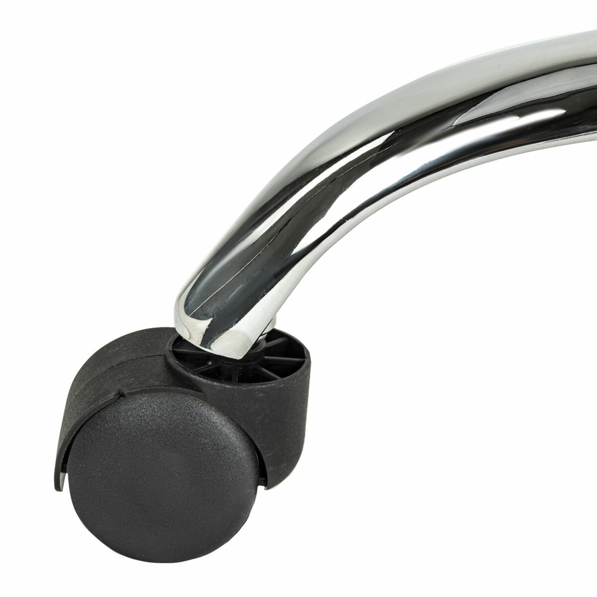 Кресло стул BRABIX "Eames MG-310 CH", хром, пластик черный, экокожа черная, 532925 — изображение 6