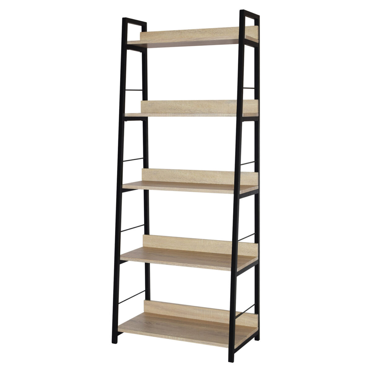 Стеллаж на металлокаркасе BRABIX "LOFT SH-003", 600х350х1500 мм, 5 полок, цвет дуб натуральный, 641236 — изображение 4