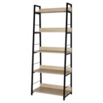 Стеллаж на металлокаркасе BRABIX "LOFT SH-003", 600х350х1500 мм, 5 полок, цвет дуб натуральный, 641236 — изображение 4