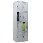 Шкаф металлический для сумок ПРАКТИК "ML/LS 24-60" восьмисекционный, 1830х600х500 мм, 33 кг, разборный, LS-24