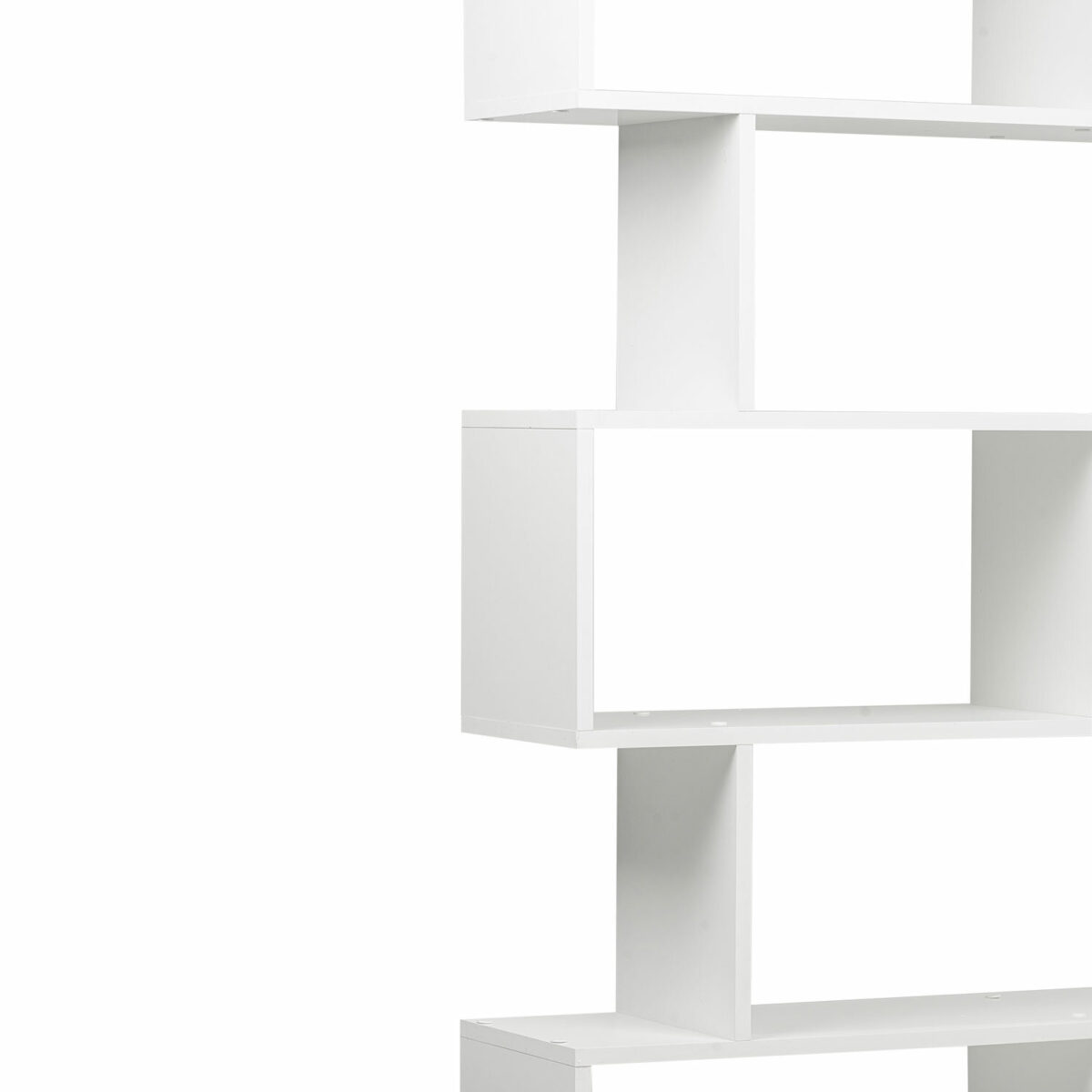 Стеллаж BRABIX "Scandi SH-008", 730х250х1760 мм, 6 секций, ЛДСП, белый, 641897, ЦБ013658-1 — изображение 6