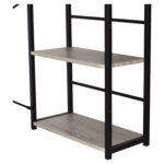 Стол на металлокаркасе BRABIX "LOFT CD-005", 1200х520х1200 мм, 3 полки, цвет дуб антик, 641222 — изображение 7