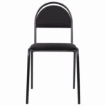 Стул для посетителей РС00М, черный каркас, ткань черная — изображение 2