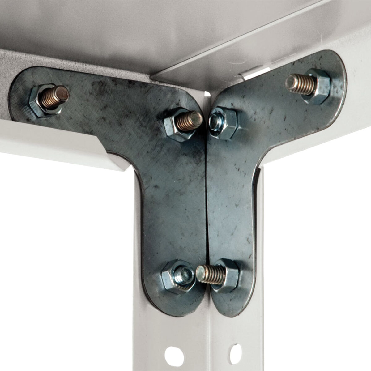 Стойки MS (2550 мм), КОМПЛЕКТ 4 шт. для металлического стеллажа, цвет серый — изображение 5