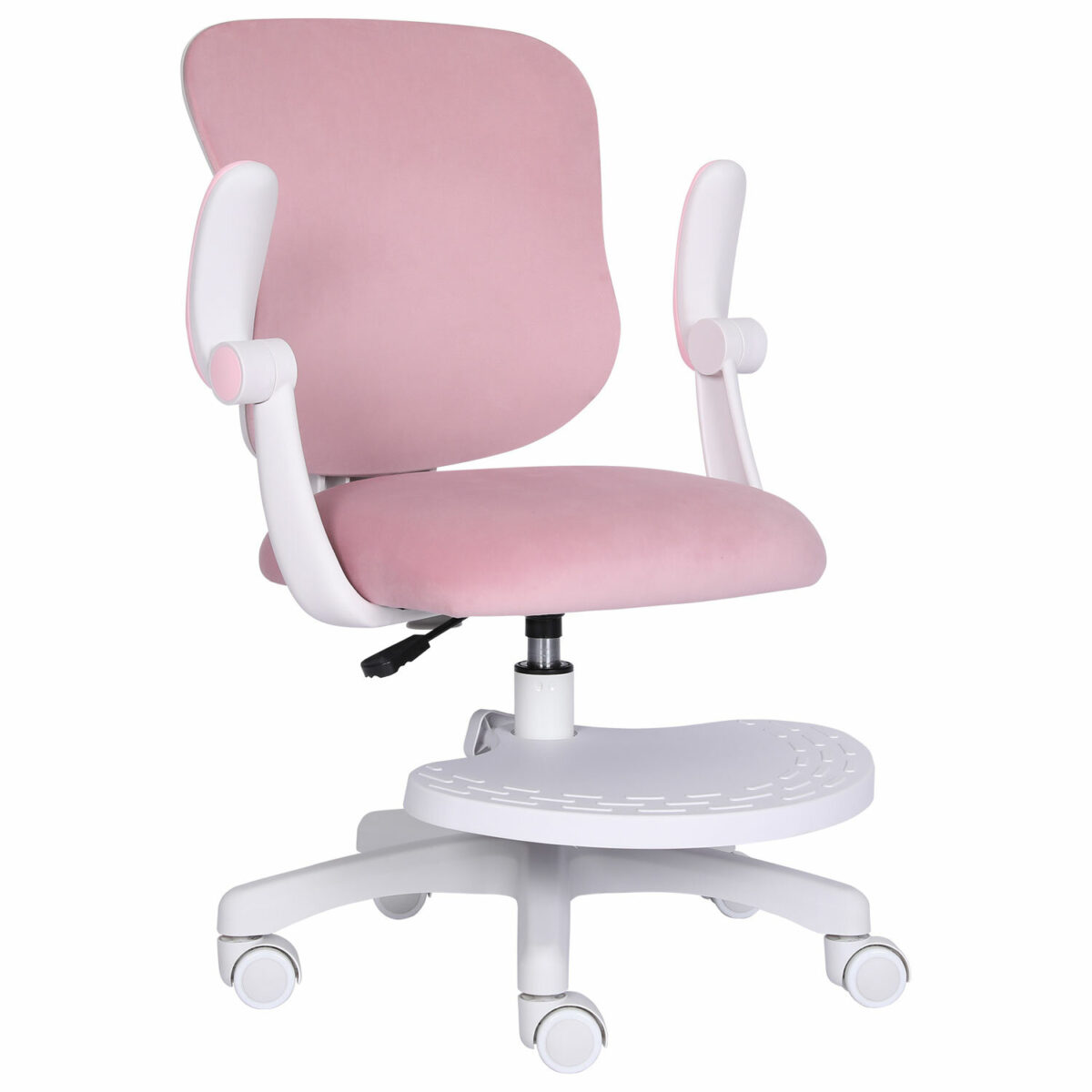 Кресло детское с подставкой для ног BRABIX "Sky MG-206", велюр, розовое, 533154 — изображение 2