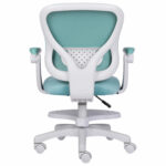 Кресло детское с подставкой для ног BRABIX "Sky MG-206", велюр, голубое, 533155 — изображение 7