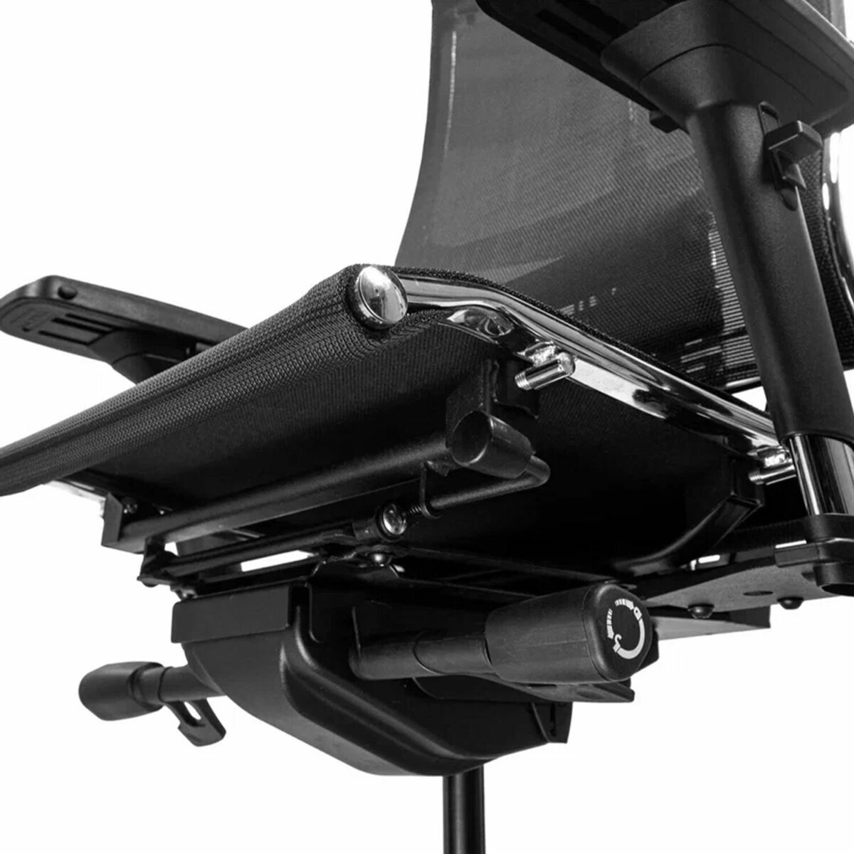 Кресло МЕТТА "YOGA" Y 4DT B2-14D, адаптивная спинка, 3D-подголовник, сверхпрочная сетка, черное — изображение 14