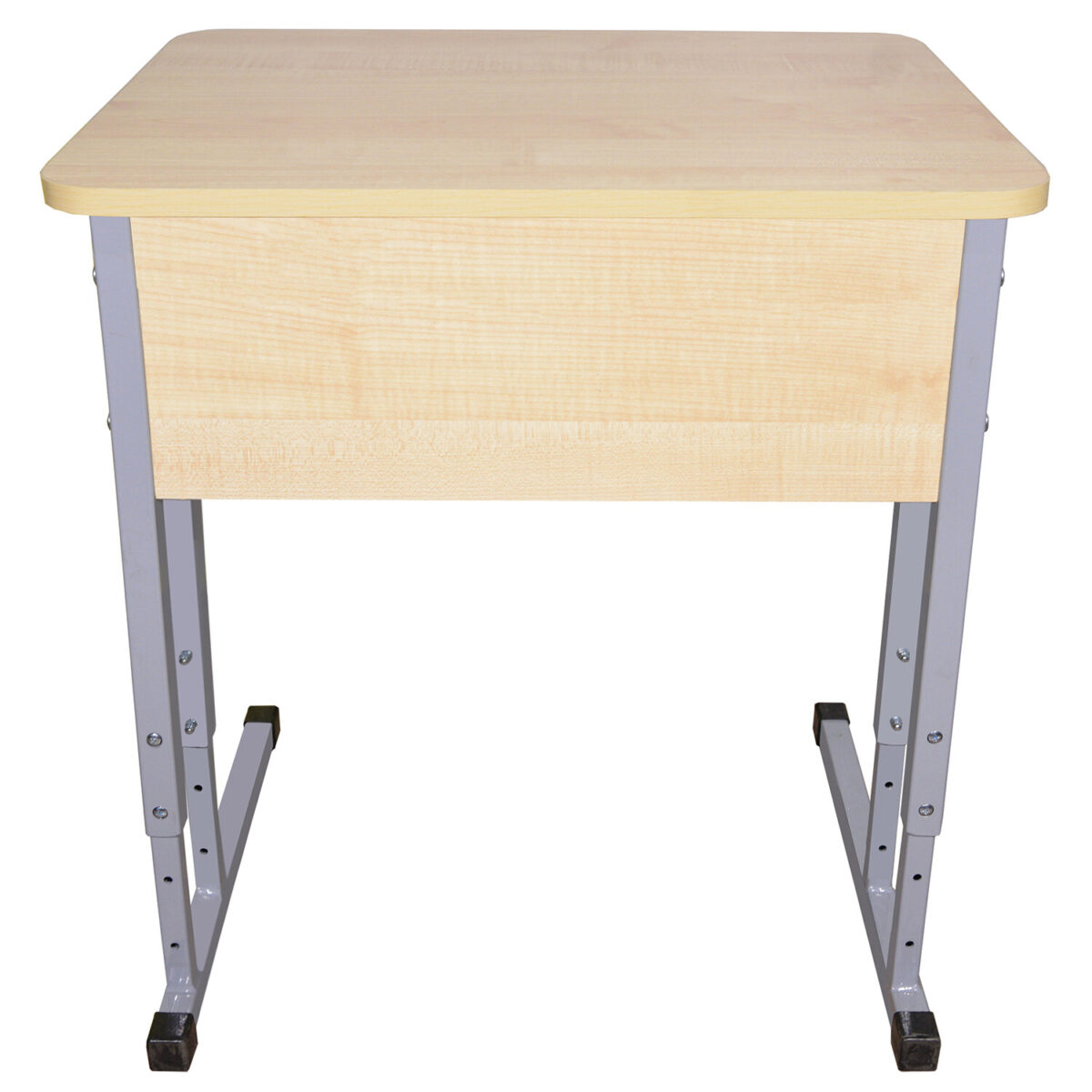 Стол-парта 1-местный, регулируемый угол, "Умник", 600х500х520-640 мм, рост 2-4, серый каркас, ЛДСП клён — изображение 5