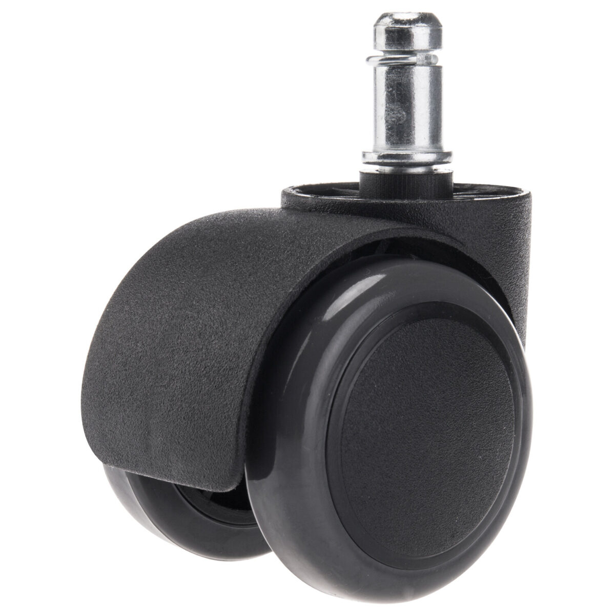 Колеса (ролики) BRABIX для кресла, прорезиненные, КОМПЛЕКТ 5 шт., шток d 11 мм, черные, в коробе, 532009 — изображение 3