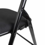 Стул складной BRABIX "Golf CF-007", чёрный каркас, чёрная ткань, 532892 — изображение 8