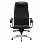 Кресло офисное МЕТТА "SAMURAI" KL-1, экокожа, черное — изображение 5