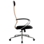 Кресло офисное BRABIX PREMIUM "Ultimate EX-800" хром, плотная двойная сетка Х2, черное/бежевое, 532913 — изображение 4