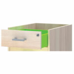 Тумба подкатная "Арго", 440х450х580 мм, 3 ящика, замок, ясень шимо — изображение 2