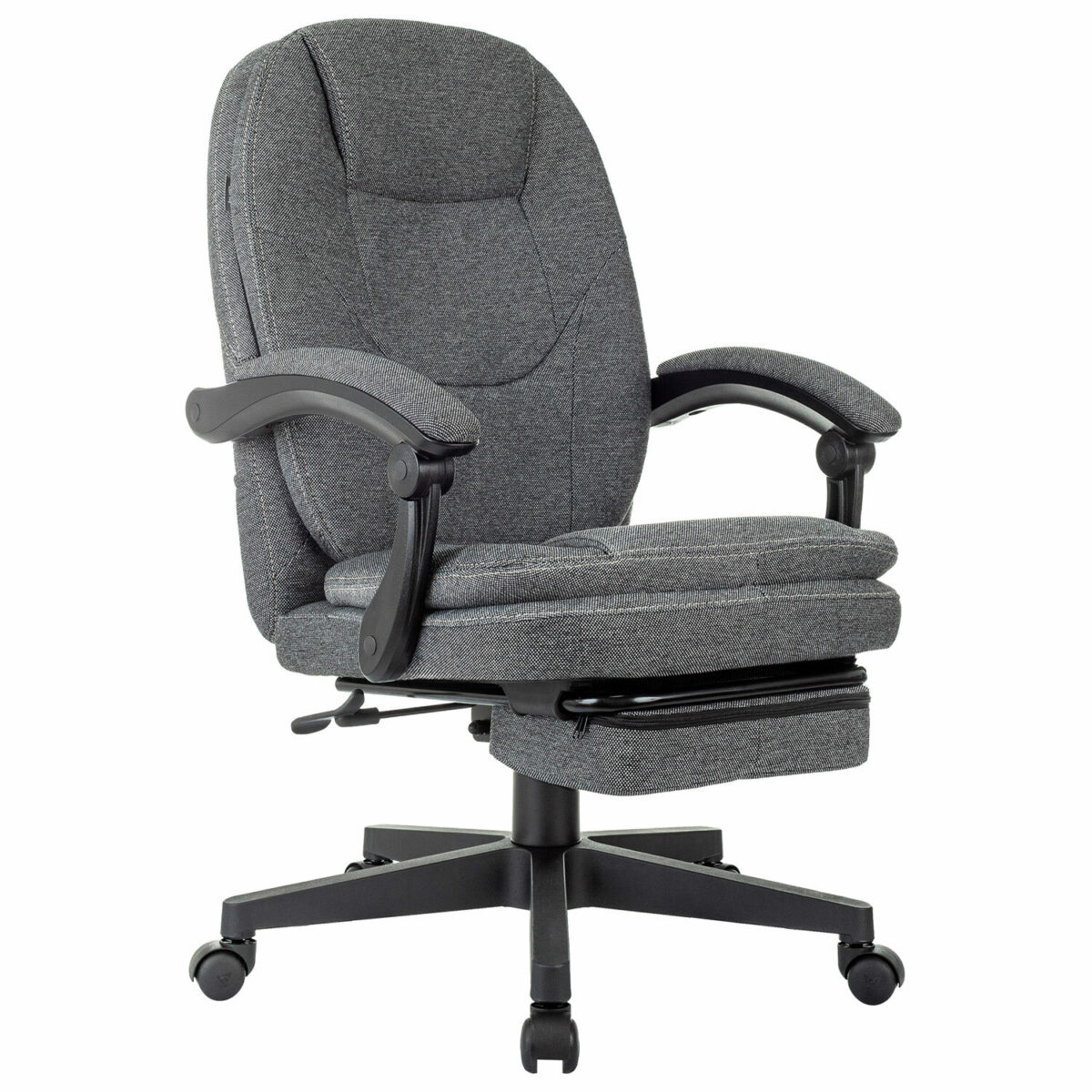 Кресло офисное CH-868MSG-BF, синхромеханизм, вибромодуль, подставка для ног, ткань, серое, 1998751 — изображение 1