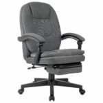 Кресло офисное CH-868MSG-BF, синхромеханизм, вибромодуль, подставка для ног, ткань, серое, 1998751