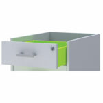 Тумба подкатная "Арго", 440х450х580 мм, 3 ящика, замок, серый — изображение 2