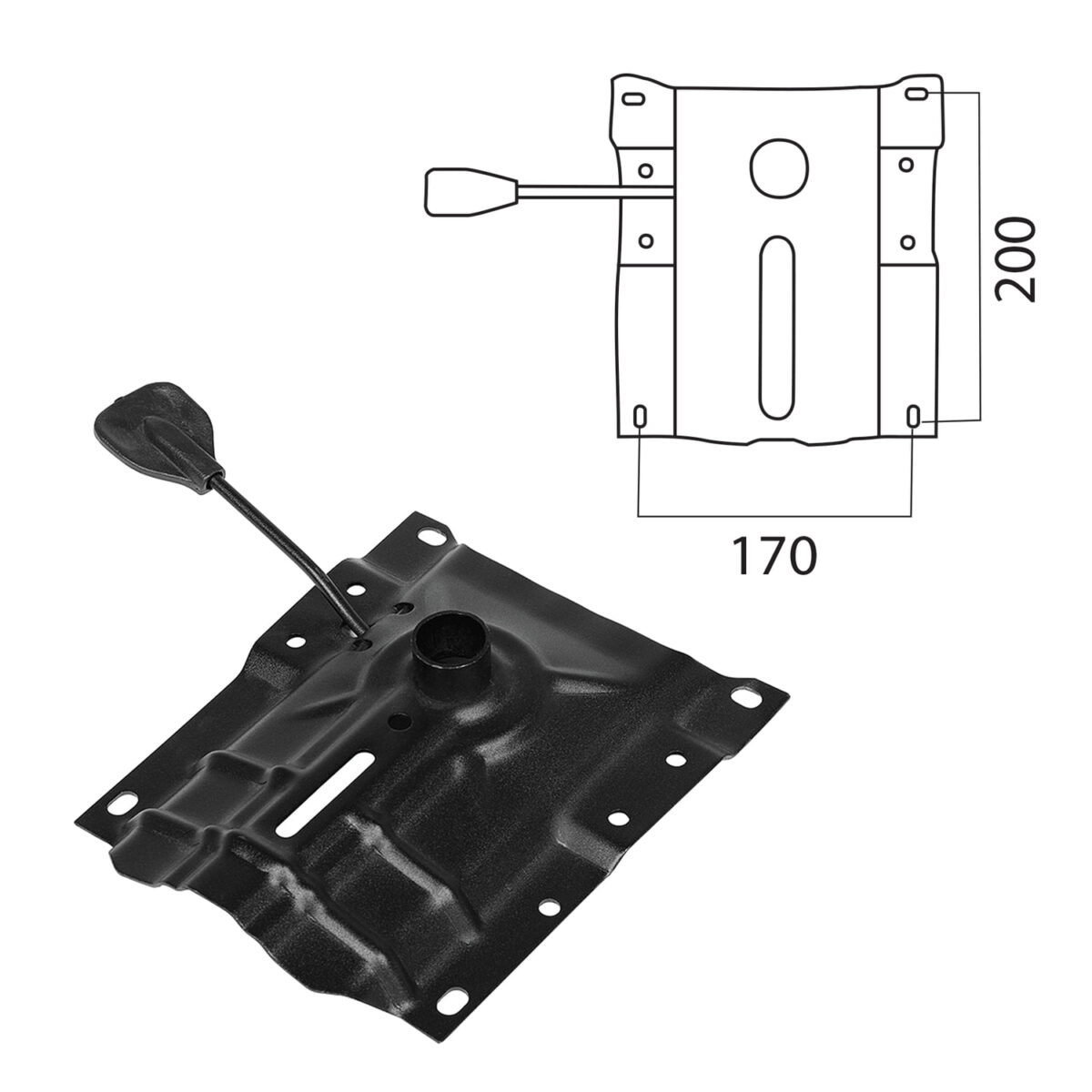 Механизм для кресла Up&Down, межцентровое расстояние крепежа 170х200 мм — изображение 1