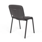 Стул для персонала и посетителей "ИЗО", черный каркас, серая ткань, В-3/С-71 меланж — изображение 5