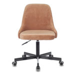 Кресло CH-340M, пятилучие металлическое, ткань, светло-коричневое, 1397884 — изображение 3