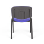 Стул для персонала и посетителей "ИЗО", черный каркас, ткань синяя, В-10/С-06 — изображение 6
