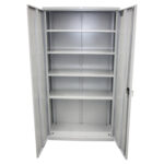 Шкаф металлический офисный BRABIX "MK 18/91/46", 1830х915х460 мм, 47 кг, 4 полки, разборный, 291136, S204BR180202 — изображение 3