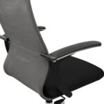 Кресло офисное BRABIX PREMIUM "Ultimate EX-801" хром, плотная двойная сетка Х2, черное/серое, 532918 — изображение 14