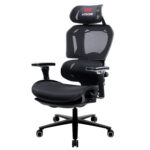 Кресло ATRONE (АТРОН) "Optimus ER-707", адаптивный механизм со слайдером, сетка, черный/серый, 532967 — изображение 8