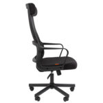 Кресло офисное Chairman CH 590, сетка/ткань, черное, 7134733 — изображение 4