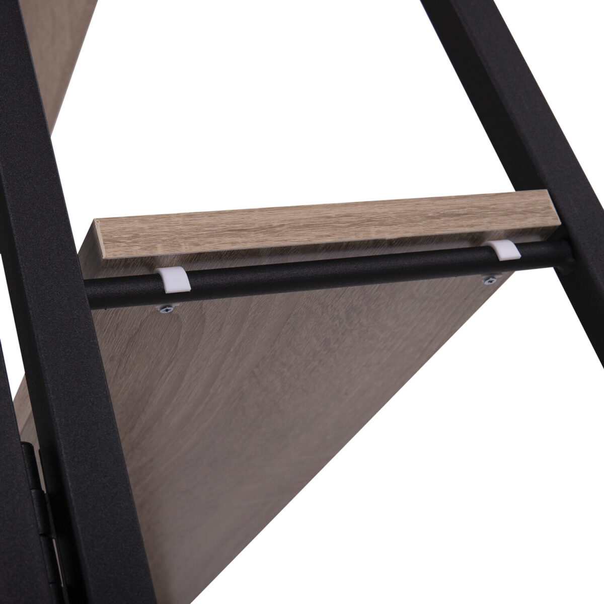 Стеллаж BRABIX "Smart SH-007", 605х295х1193 мм, ЛОФТ, трапеция, складной, металл/ЛДСП дуб, каркас черный, 641872 — изображение 8