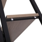 Стеллаж BRABIX "Smart SH-007", 605х295х1193 мм, ЛОФТ, трапеция, складной, металл/ЛДСП дуб, каркас черный, 641872 — изображение 8